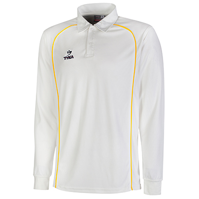 Club Shirt Long Sleeves - Golden Yellow Piping